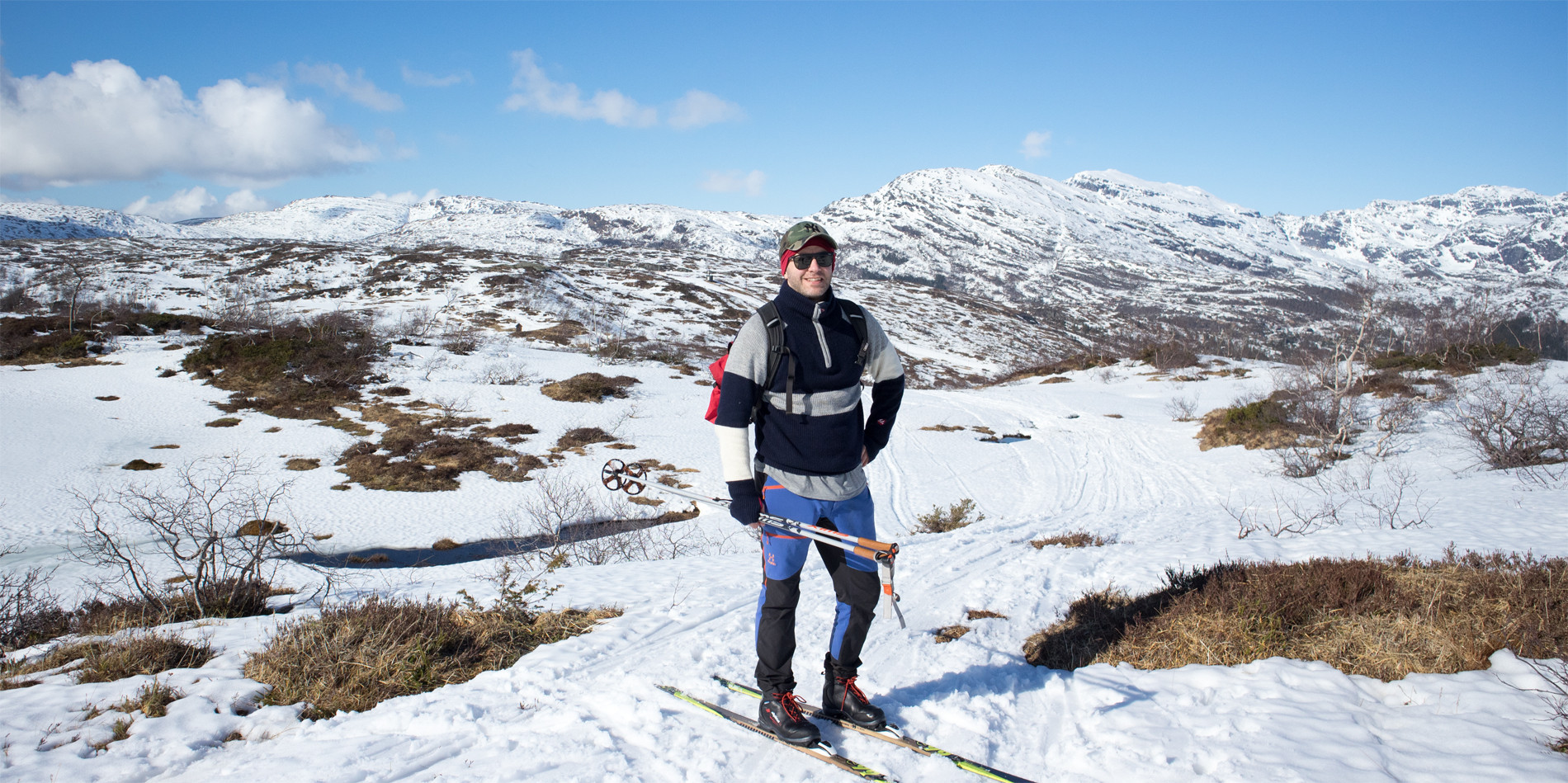 Skitur på Kvamskogen